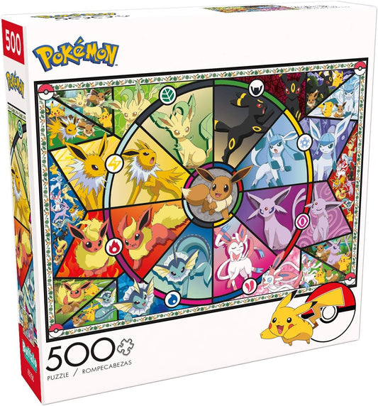 Eevee Stained Glass 500 piece Puzzle