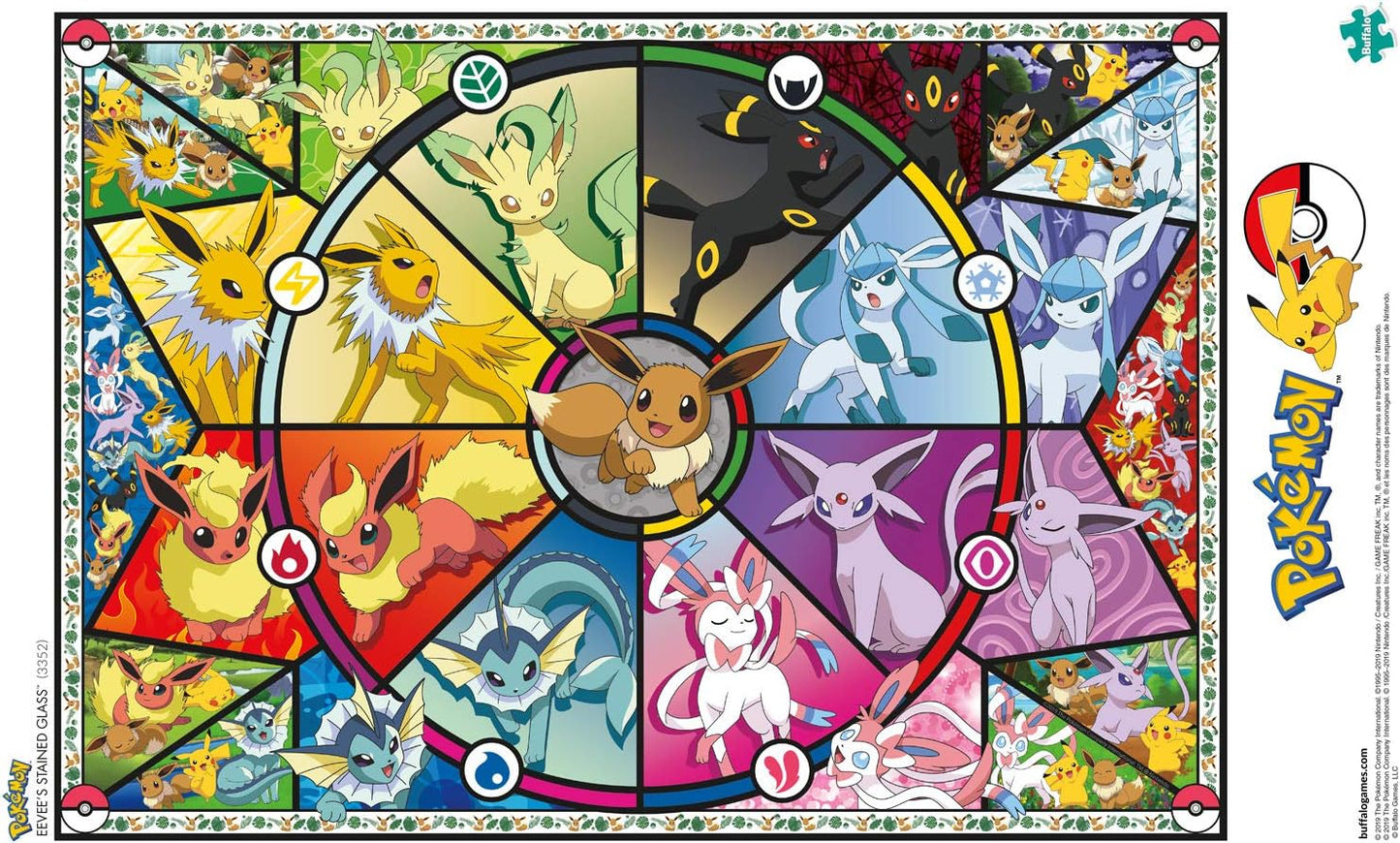 Eevee Stained Glass 500 piece Puzzle