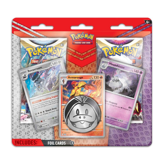 Armarouge, Revavroom & Houndstone Cards with 2 Booster Packs & Coin