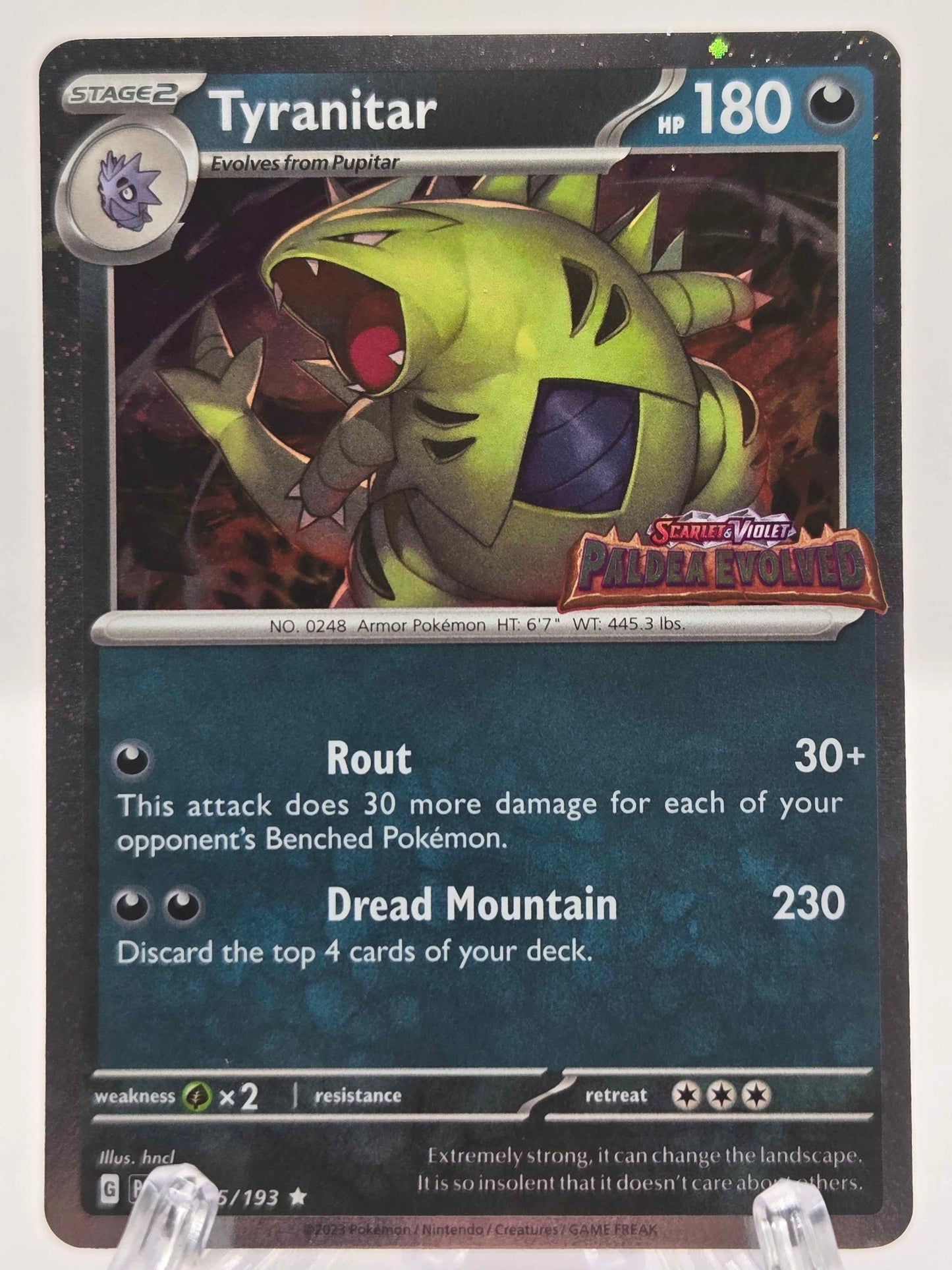 Tyranitar 135/193 Stamped Cosmos Holo Promo