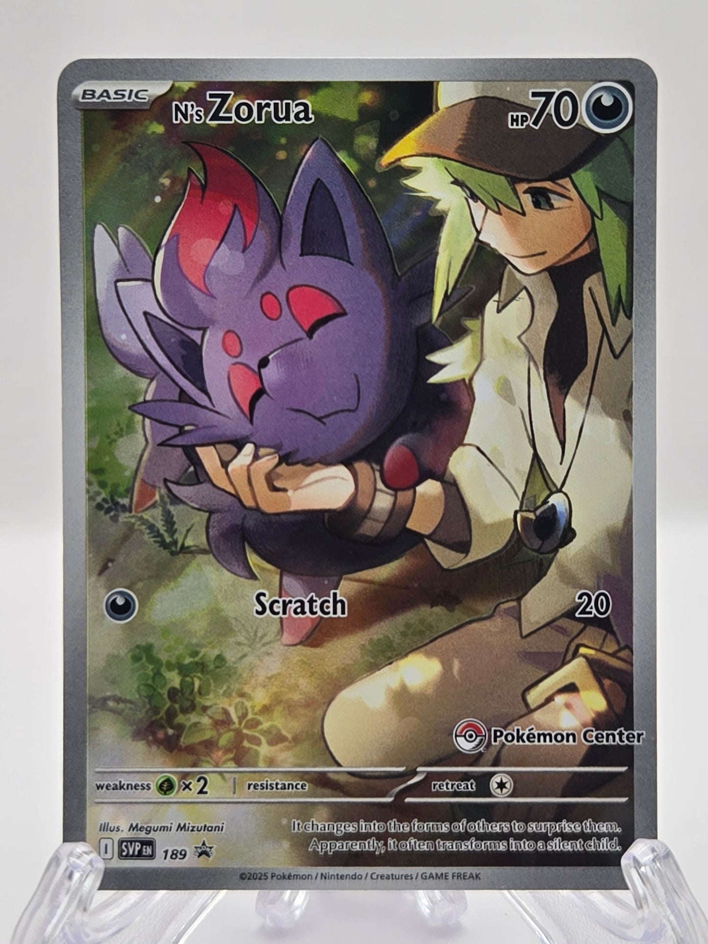 N's Zorua 189 Pokemon Center Stamped Promo
